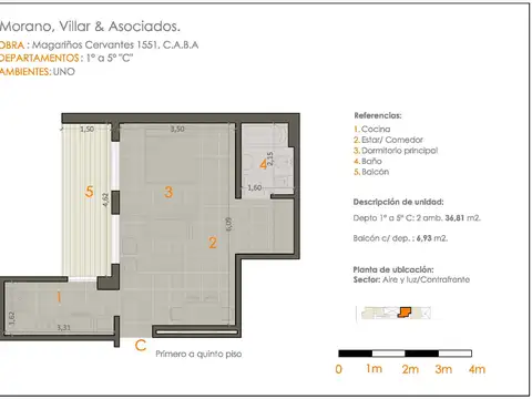 Departamento en Venta de Monoambiente