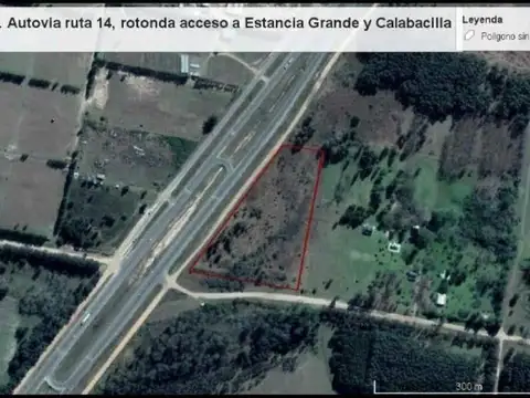 2,6 hectáreas en excelente ubicación sobre Ruta 14 