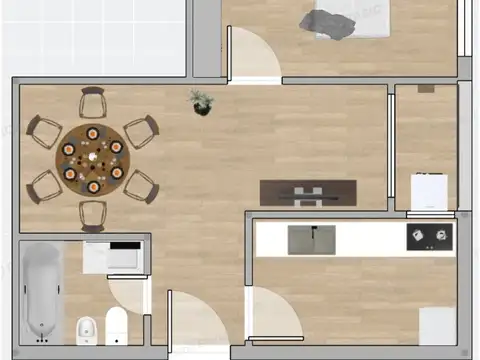 Departamento en Venta de 1 dormitorio