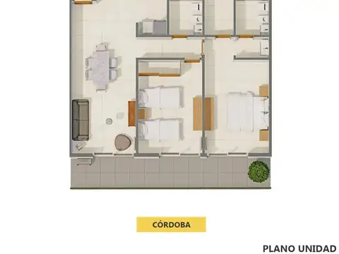 Departamento - Aldea Fisherton