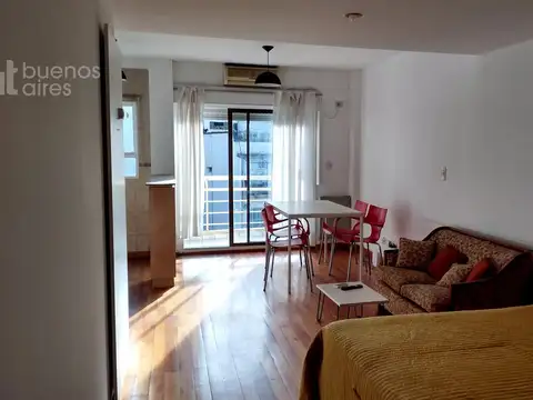 Monoambiente en Recoleta con balcón en Alquiler Temporario.