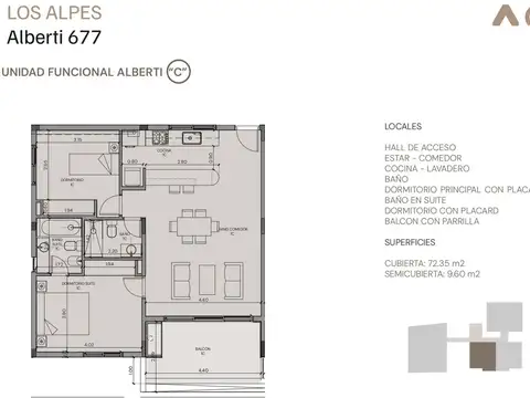 Departamento en Venta al Oeste