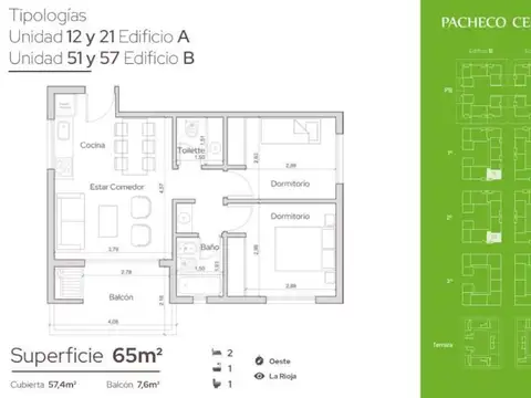 Departamento en Venta de 3 ambientes