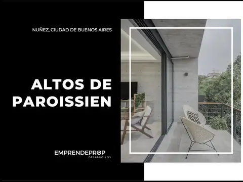 A ESTRENAR - 2 ambientes en Altos de Paroissien