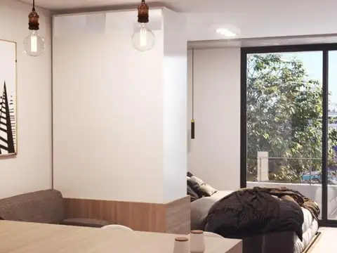 Departamento Monoambiente con 2 baños