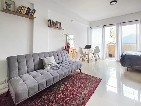 Venta Departamento Monoambiente Luminoso Contrafrente Balcón Plaza Irlanda Caballito