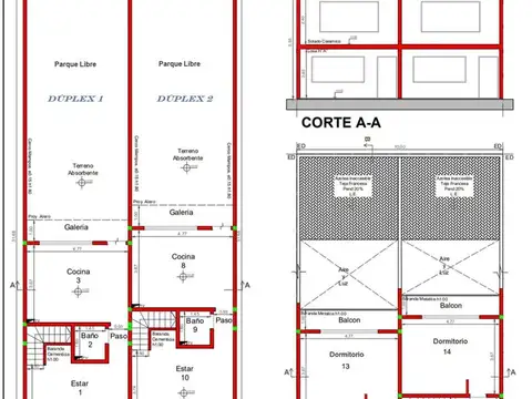 Casa 3 ambientes con 3 baños