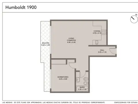 Departamento en Venta de 1 dormitorio