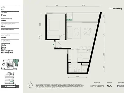 Departamento en Venta en Chacarita, USD 148.000