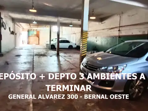 VENTA DEPÓSITO Y DEPTO 3 AMB A TERMINAR BERNAL O.