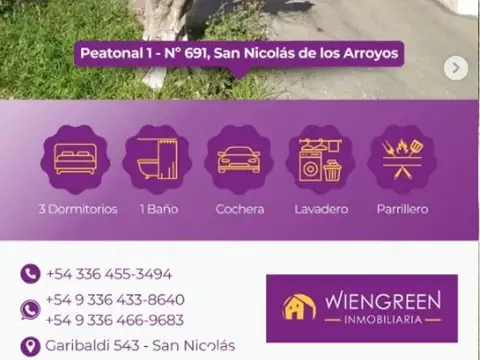 Vendo casa en Barrio Don Bosco