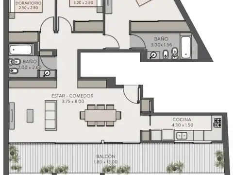 Departamento de 4 ambientes en Venta en Palermo