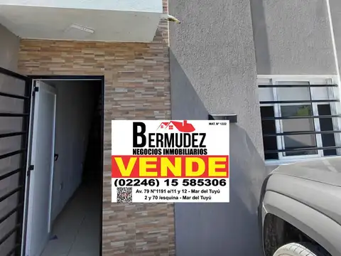 Venta Chalet De 3 Ambientes Al Frente En Mar del Tuyu Calle 7 Entre 90 Y 91