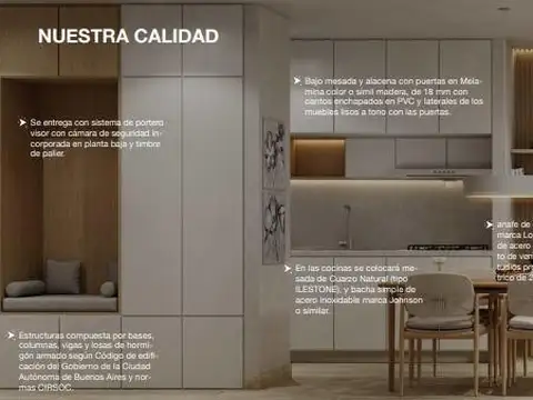 Departamento Monoambiente con 1 baño