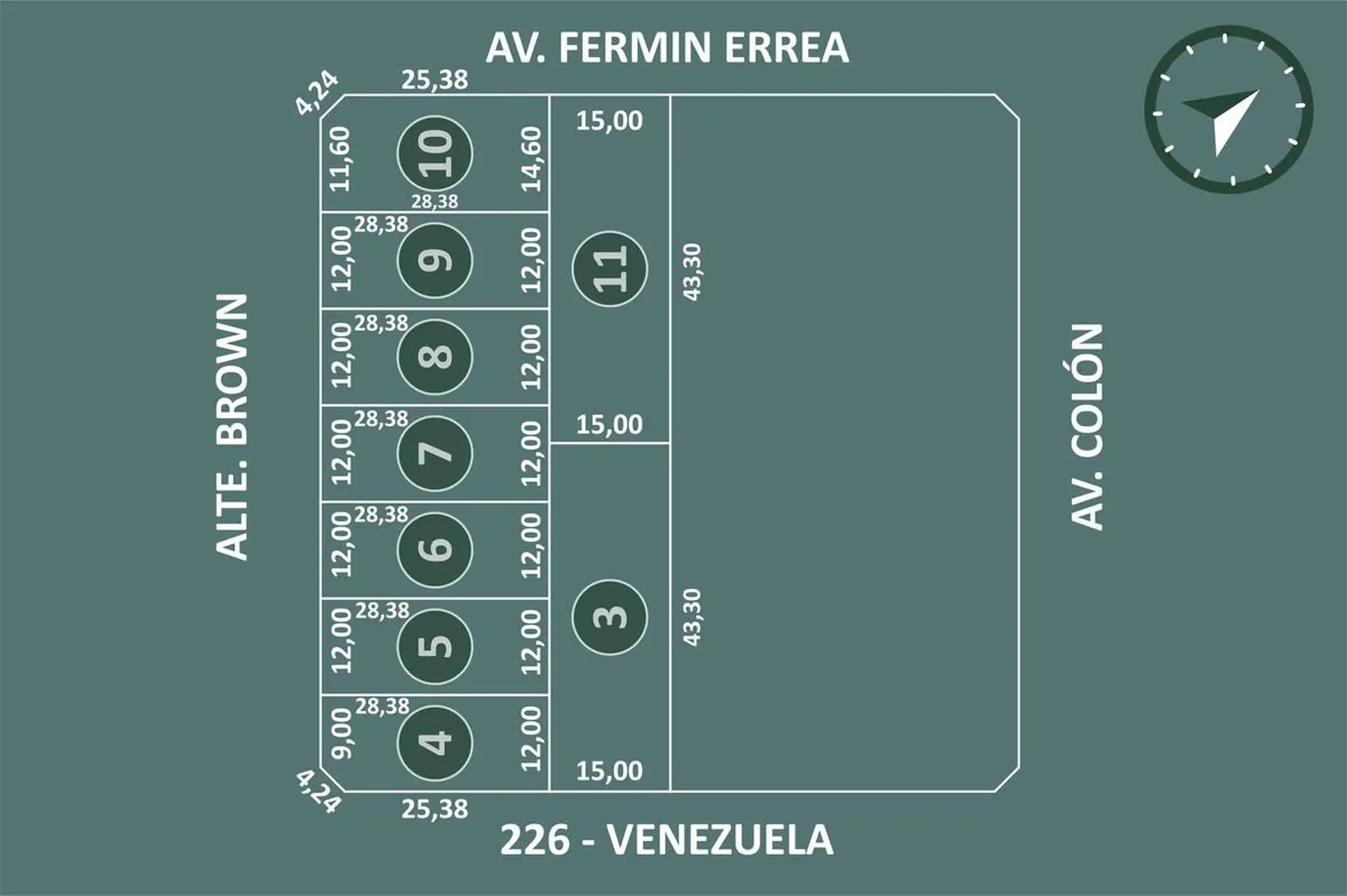 Lote cercano a Ruta 226