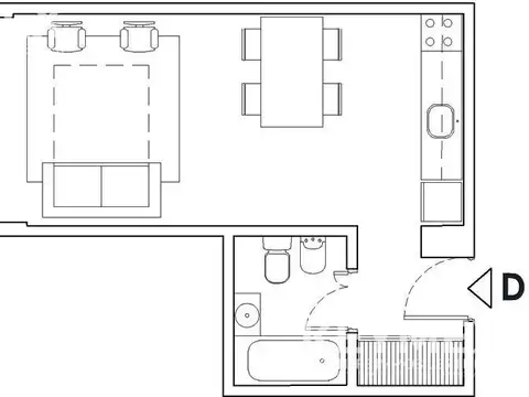 Departamento en Venta de Monoambiente