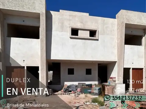 DUPLEX 3 DORMITORIOS - BRISAS DE MANANTIALES