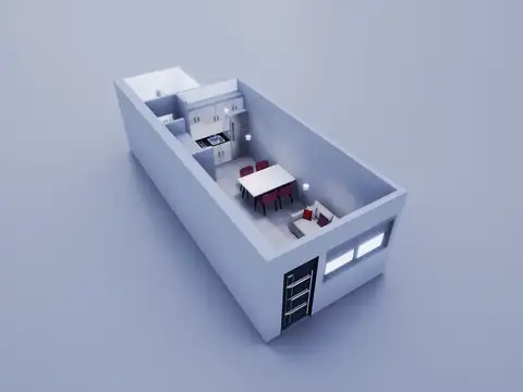 Departamento Monoambiente con 1 baño