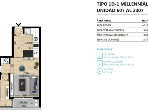 Departamento en Venta de 2 ambientes