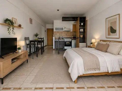 Venta departamento monoambiente con balcón y amenities barrio Abasto, Rosario