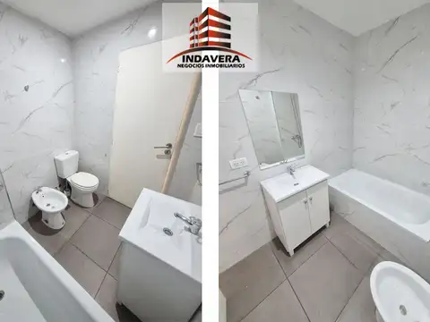 Departamento 2 ambientes con 1 baño