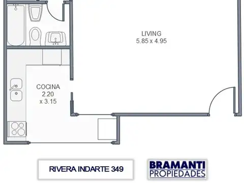 Departamento en Venta de 3 ambientes
