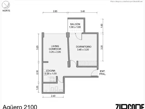 Departamento en Venta de 2 ambientes