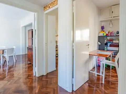 Luminoso 3 amb + escritorio con vista a pulmon abierto 