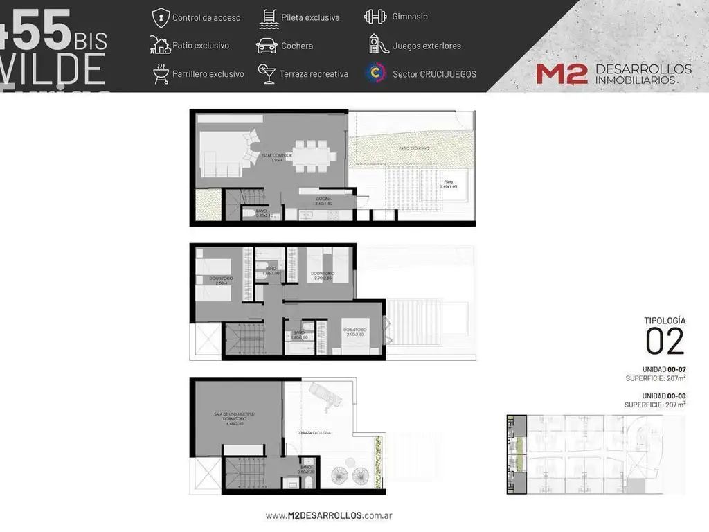 Complejo Green | Wilde 455 Bis  Fisherton de 1 Dormitorios