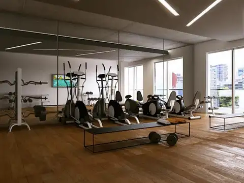 Departamento 2 ambientes con 2 baños