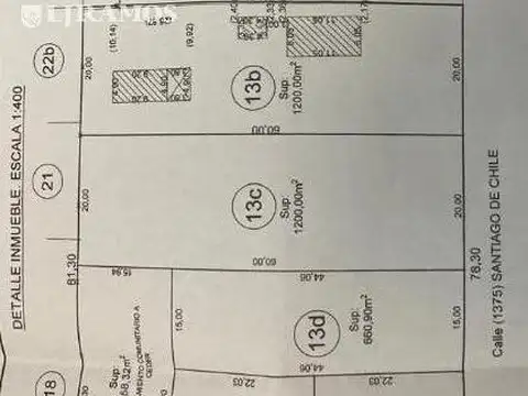 Terreno en Venta 15  mts Frente