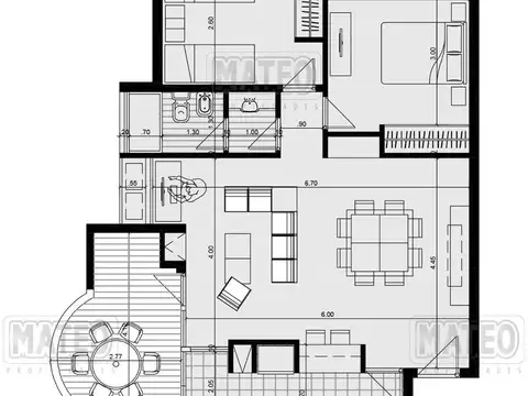 Departamento en el emprendimiento Villa Justina