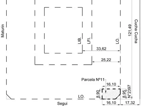Venta Lote en esquina en La Paternal. Acepta metros!