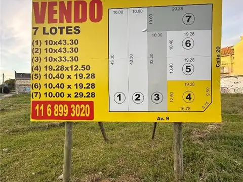 TERRENOS/FRACCIONES/LOTEOS - FRACCIONES URBANAS - MIRAMAR