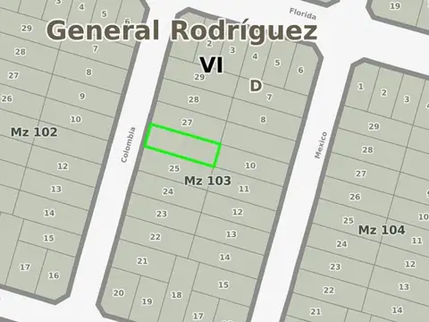 Terreno en Venta en General Rodriguez, Partido de General Rodríguez