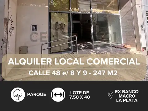 Alquiler local en La Plata