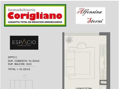 Departamento en Venta de Monoambiente