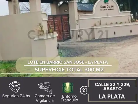 VENTA LOTE SAN JOSE I - ABASTO LA PLATA