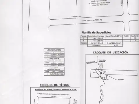 Terreno en Venta de 6613,0 m2