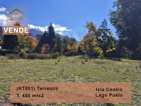 (KT001) OPORTUNIDAD!!!! LAGO PUELO Isla Centro, TERRENOS de 450 mts2 PROMOCION PRE VENTA!!!