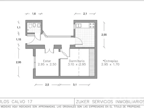 Departamento en Venta de 2 ambientes