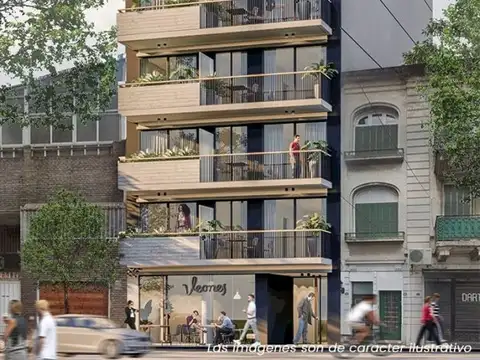 Edificio de 10 pisos 1 1/2 y2 amb | Palermo SOHO