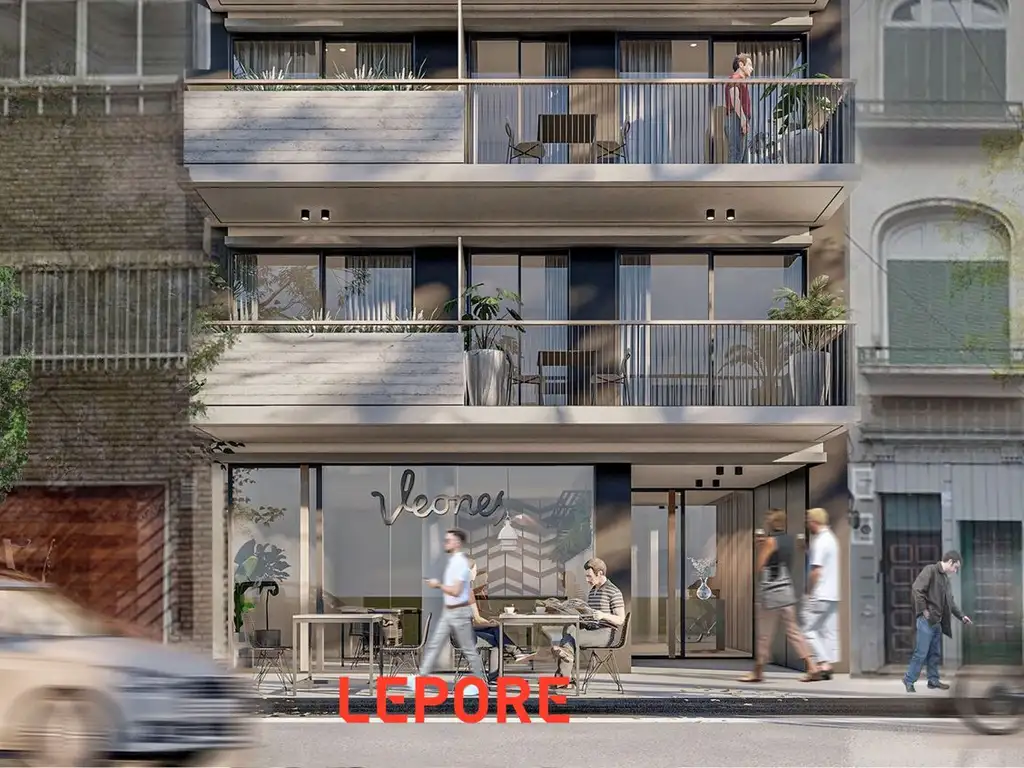 Edificio de 10 pisos 1 1/2 y2 amb | Palermo SOHO de 1 Dormitorios