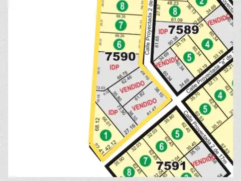 Terreno financiado hasta en 72 cuotas.