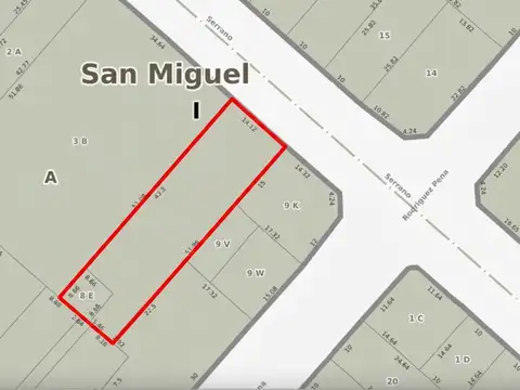 Lote con casa en venta en la mejor zona de SAN MIGUEL