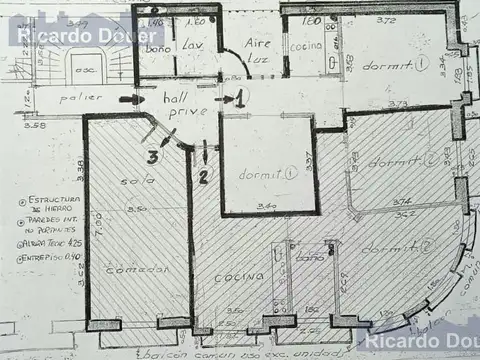 Departamento 5 ambientes con 2 baños