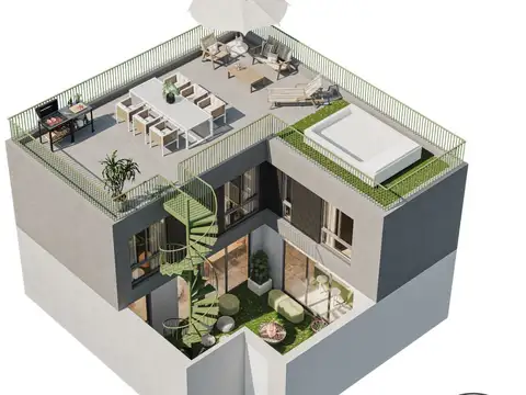 Casa 4 ambientes con 3 baños