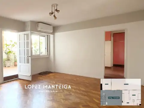 Departamento 3 Ambientes con Balcón Terraza Venta en Recolet