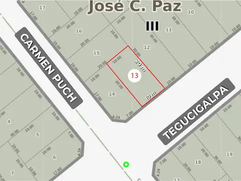 En venta lote baldio de 10x20 m en Rincon de Tortuguitas