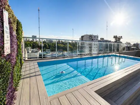 Monoambiente súper luminoso con balcón y piscina | Caballito
